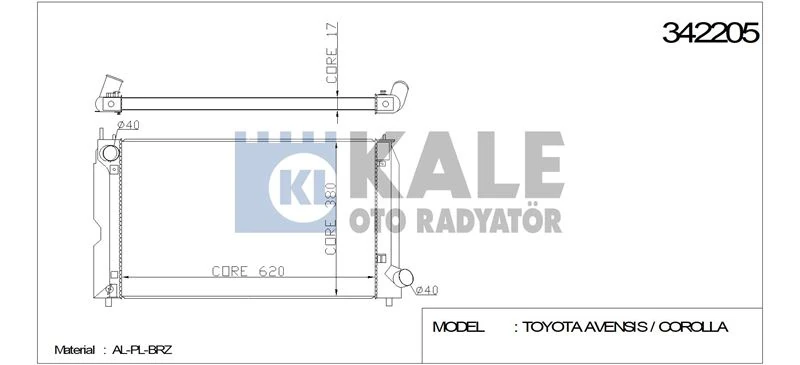 Japon Su Radyatörü - 622x378x16 - Kal 342205