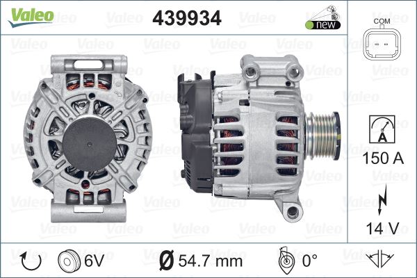 ALTERNATOR  308 II-3008-508 II-5008-C4 PICASSO II 1.6THP - VALEO 439934