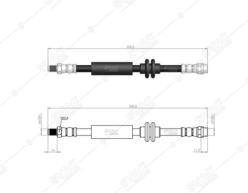 Mercedes Fren Hortumu On C-Class W202 94>00 S202 96>00 - Svac 50-0124