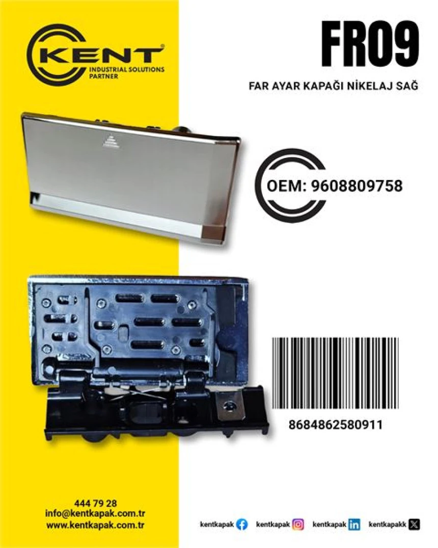 Mercedes Truck Far Yan Ayar Kapagı Sag  Mercedes Actros - Kent Fr-09