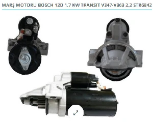 Unıversal As---Marş Motoru-Bos 12v V347/v363/jumber/boxer (115 Seri)  0001115088 - Dodo-Str6842
