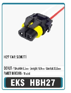 Unıversal Soket>ampül   H27 / H8 - Eks-Hbh27