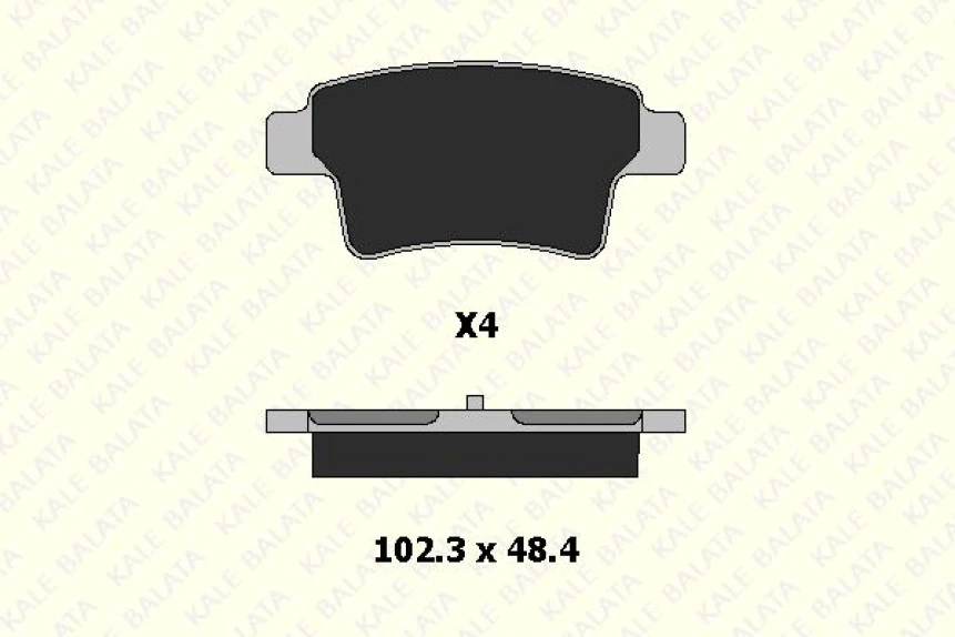 Psa Arka Fren Balatası C4 Picasso C4 Grand Picasso 1.6 Hdi 110fap 1.8 16v 2.0 16v 2.0 Hdi 138 Fap 06> - Kale B 24540 164 04 Ans