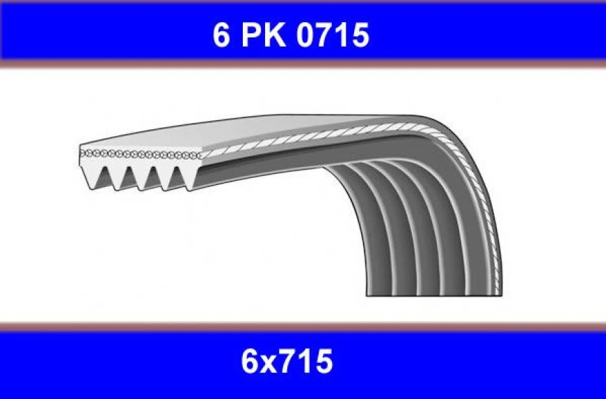 Psa Kanallı Kayıs - Gmb Gpk 6pk0715