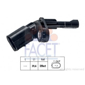 ABS SENSORU ARKA SOL GOLF V OCTAVIA II PASSAT TOURAN 04>11 - FACET 21.0009