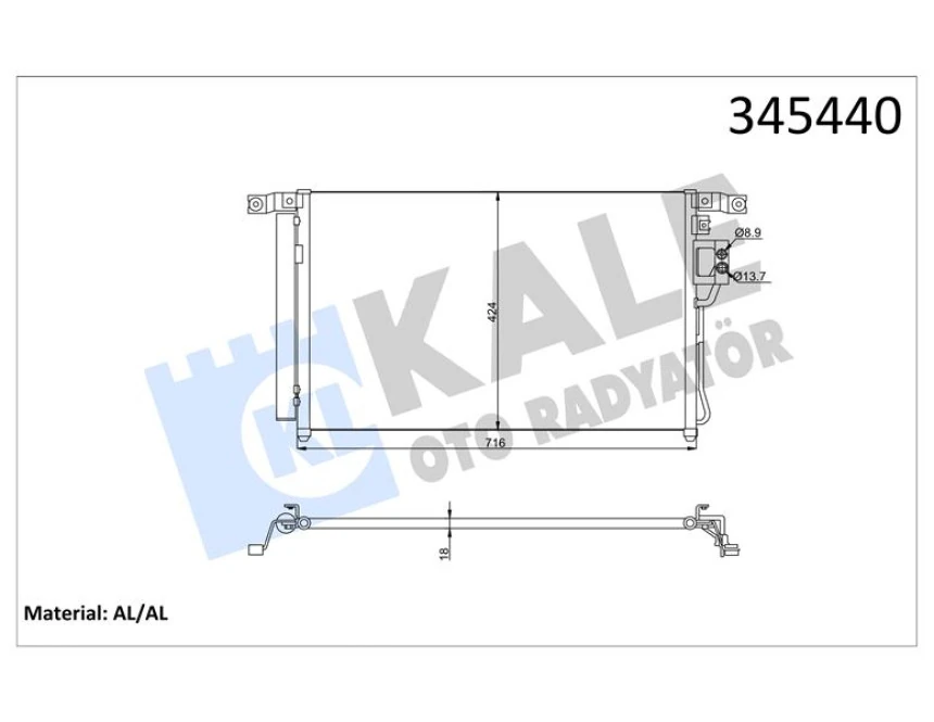 Hyundaı Klima Radyatoru Komple Santafe 2006> Otomatık - Kale 345440