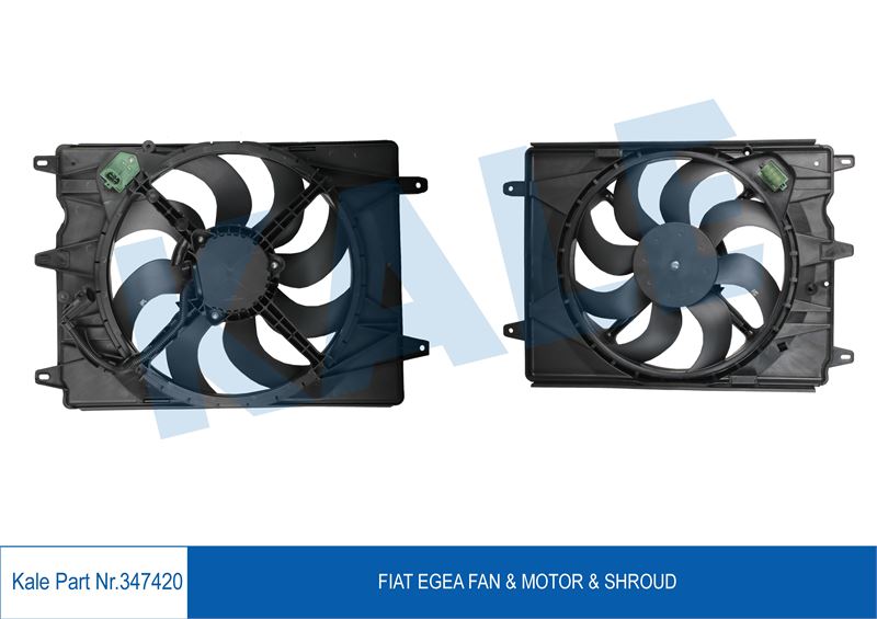 FAN MOTORU (DAVLUMBAZLI) EGEA 1,3 MJET 1,4 BENZINLI 95 PS - KALE 347420