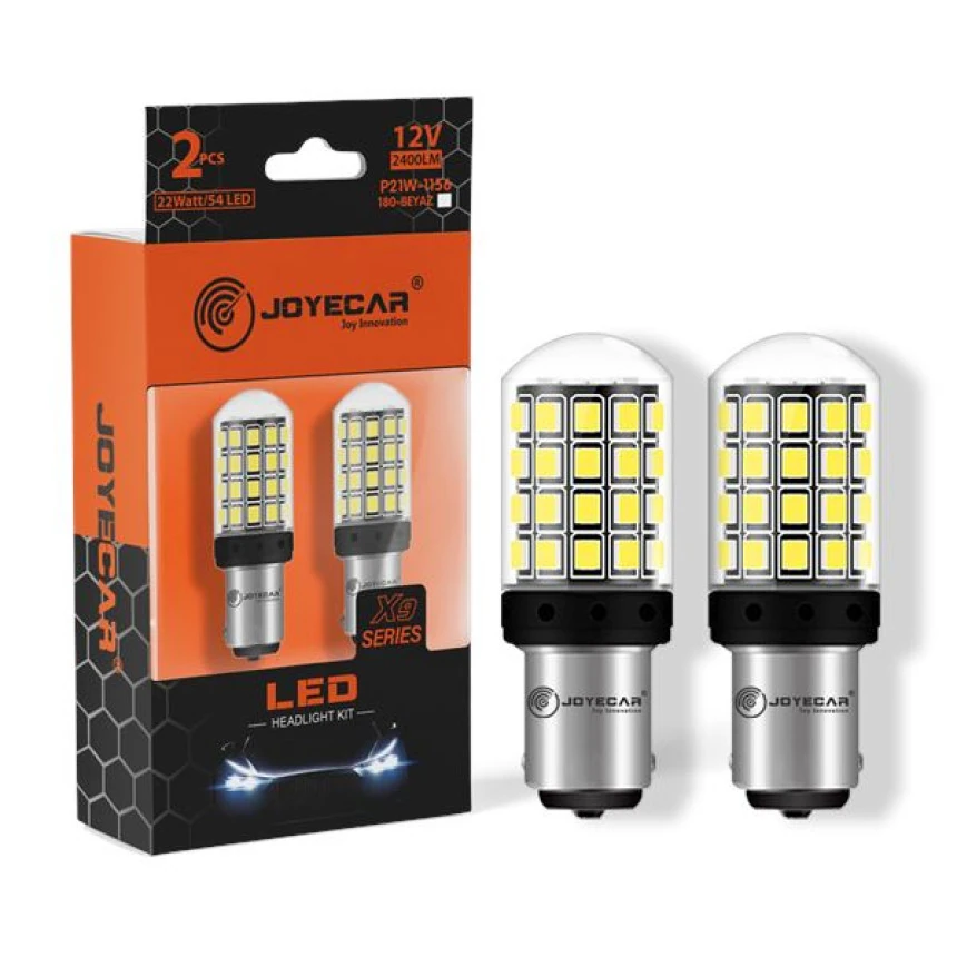 Unıversal Joyecar X9 Serisi 1156 P21w Ba15s 180° Tek Duy Lamba Beyaz - Joyecar X9p21b