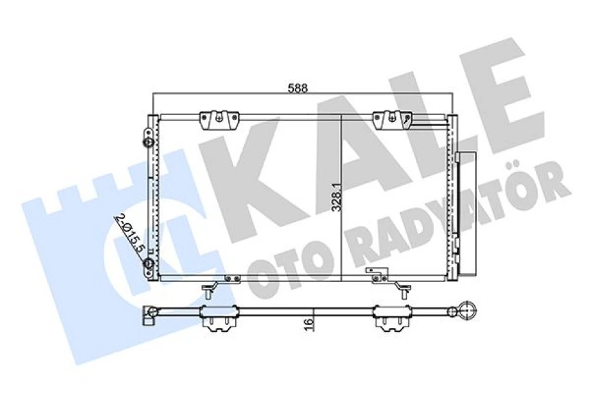 Japon Klima Radyatörü - 568x328,1x16 - Kal 345580