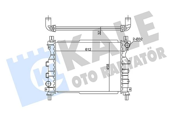 Land Rover Motor Su Radyatoru (204d3,18k4f,25kv6) Freelander I L314 98>06 - Kale 350800