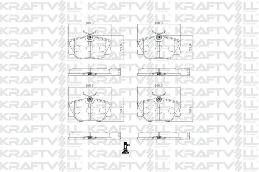 Mercedes Fren Balatası On W201 88>93 W124 88>93 S124 85>93 C124 93>97 A124 93>98 - Kraftvoll 07010477