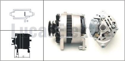 ALTERNATOR A127 12V 65A BASAK TRAKTOR - LUCAS 619 204 45