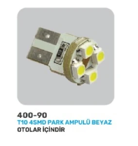 Unıversal Dipsiz Led Tk-Beyaz T10 Smd 4 Ledli - Mfk-400-90