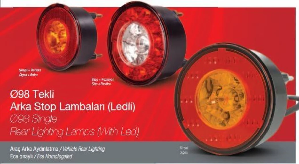 Otokar Ticarı Stop Lambası+park 12v Ledli Karsan Otokar Karsan Jest - Farba 13277e