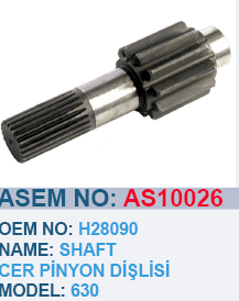 JOHN DEERE 630 CER PINYON DIŞLISI - H28090 - AS10026