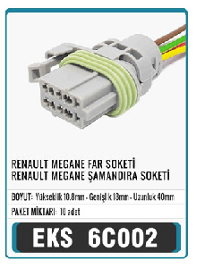 SOKET>MEGANE  FAR   /  RENAULT ŞAMANDRA   S6002 - EKS-6C002