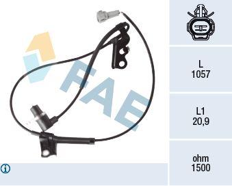 ABS SENSORU ON SAG AVENSIS 03>08 COROLLA 02>07 - FAE 78419