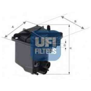 MAZOT FILTRESI BERLINGO C3 C4 C5 XSARA PICASSO P206 P207 P307 C5 II C5 III PARTNER TEPE BERLINGO III - UFI 24.027.00