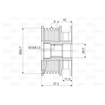 ALTERNATOR KASNAGI POLO 1,7 SDI 1,9D 99> - VALEO 588035