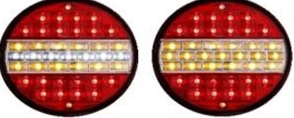 Unıversal Truck Hamburger Lamba Ledli Sarı Kirmizi Beyaz 4 Fonksıyonlu 12v Civatasız Cam - Ceray 201309-Gv 12v