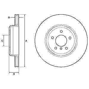 ARKA FREN DISK AYNA  VOLVO XC90 II (256) 2.0 T6 AWD 17> - DELPHI BG4948C