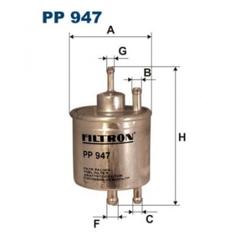 YAKIT FILTRESI A-CLASS W168 97>04 VANEO 414 02>05 - FILTRON PP947