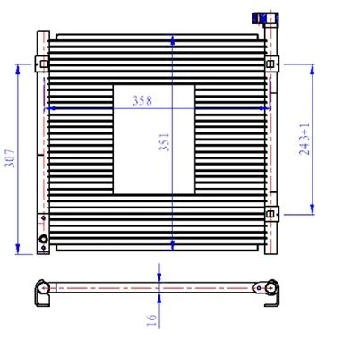 Japon Klima Radyatörü - 338x370x16 - Kal 386700
