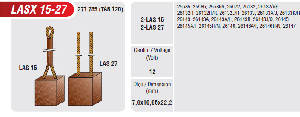MARŞ KÖMÜRÜ-LT 12V 7,9x19,05x22,2…..12V - MEGA-LASX15-27