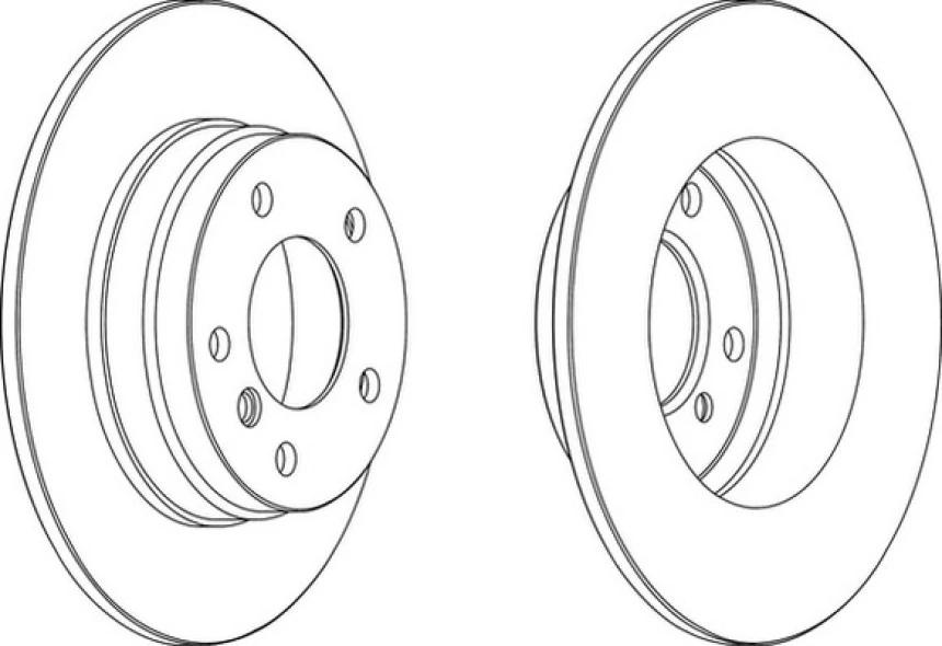 Bmw Fren Diski Arka - Takım - Frd Ddf249
