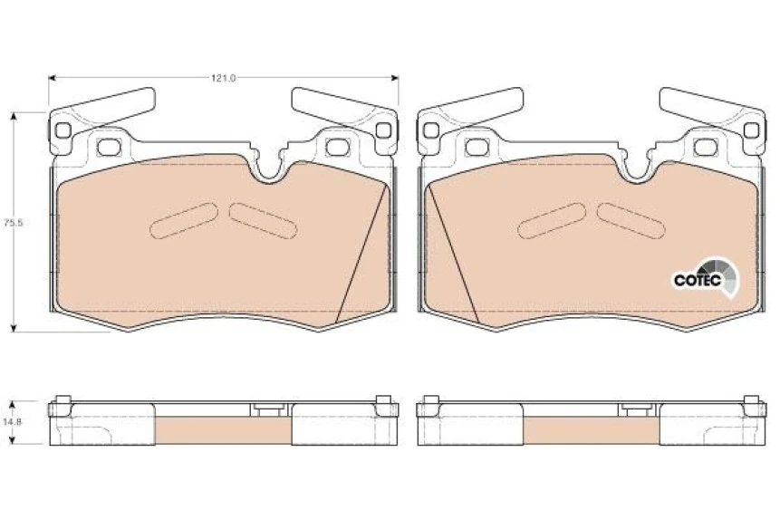 Psa Fren Balatası On Sport Mini R56 - C4 Cactus 1.5hdi - Trw Gdb1948