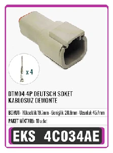 Unıversal Soket>dtm04-4p Deutsch Kablosuz Demonte  S4030 - Eks-4c034ae