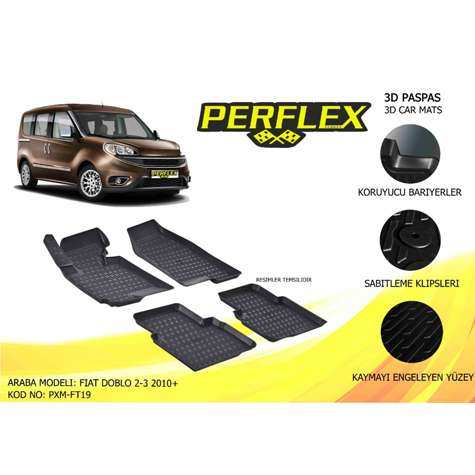 Fiat Paspas 3d Havuzlu X-Mat Doblo 2 10>15 - Perflex Pxm-Ft19
