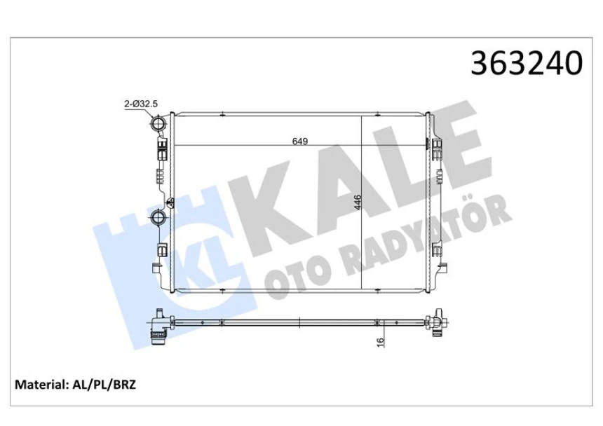 Vag Motor Su Radyatoru Polo Taıgo T-Cross A1 Arona İbiza Fabıa Scala 18>> - Kale 363240