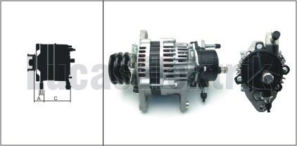 ALTERNATOR 24V 50A ISUZU 4HF1 4HG1 NPR66 NQR NPR71 - LUCAS LEA0652