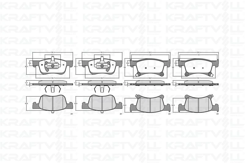 Opel On Fren Balatası 14 Jant Corsa E 14 > Adam 13 > - Kraftvoll 07010096