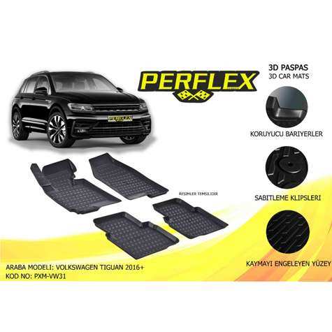 PASPAS 3D HAVUZLU X-MAT TIGUAN  2016> - PERFLEX PXM-VW31