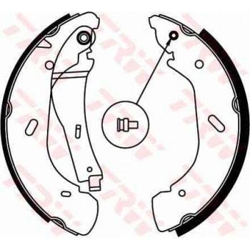 ARKA FREN PABUCLU BALATA TRANSIT V184 00>06 ARKADAN CEKER - TRW GS8690