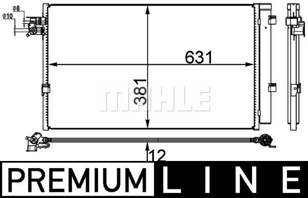 KLIMA RADYATORU PREMIUM LINE BMW G30 G11 G12 G14 G15 G16 G32 - MAHLE AC 38 000P