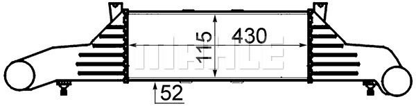 TURBOSARJ RADYATORU W202 95>00 S202 96>01 C208 97>00 A208 98>00 - MAHLE CI 47 000S