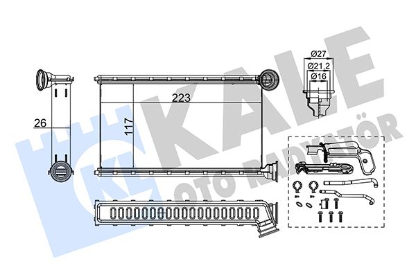 KALORIFER RADYATORU 108-C1 II-AYGO 1.0-1.2 14> - KALE 355225