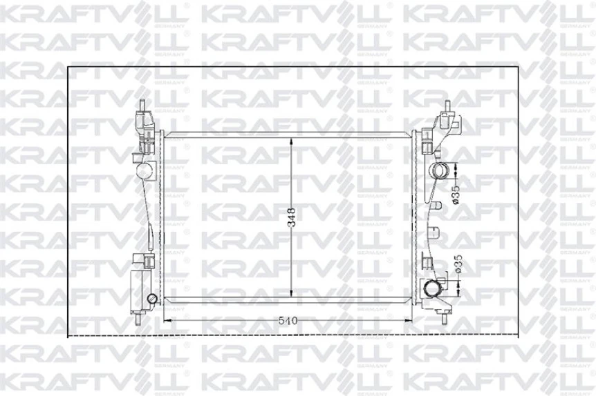 Opel Motor Su Radyatoru Corsa D Z12xep 14xep - Kraftvoll 08040158