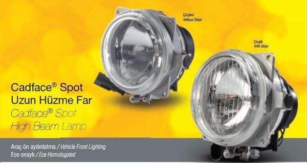 Mitsubıshı Ticarı Spot Farı Cadface 403 J9 İveco Temsa Otokar Bone+kablolu Cizgili Camlı - Farba 13098e