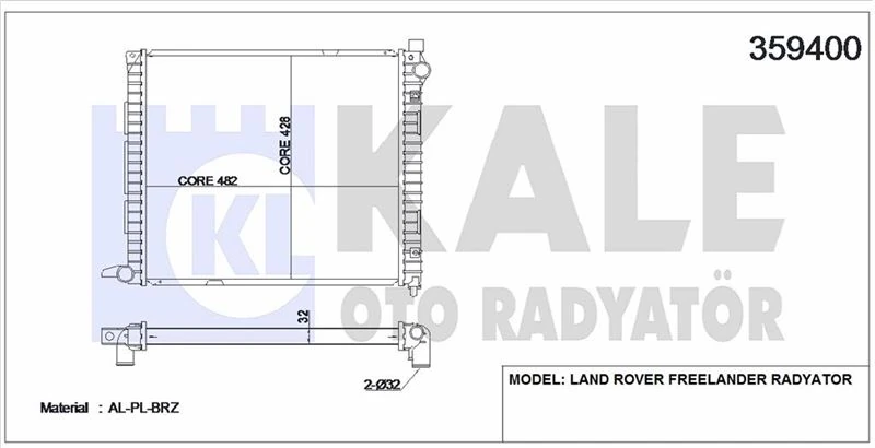 Bmw Su Radyatörü - Kal 359400