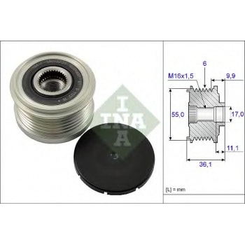 ALTERNATOR KASNAGI (RULMANLI) BOXER III JUMPER III 3,0HDI DUCATO III DAILY 3,0JTD - INA 535010310