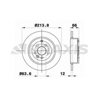 FREN DISKI ARKA FREELANDER 2 2.2 DIZEL 302mm - BRAXIS AE0371