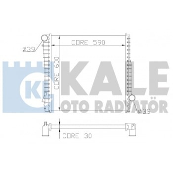 MOTOR SU RADYATORU BMW M57N E53 - KALE 354300