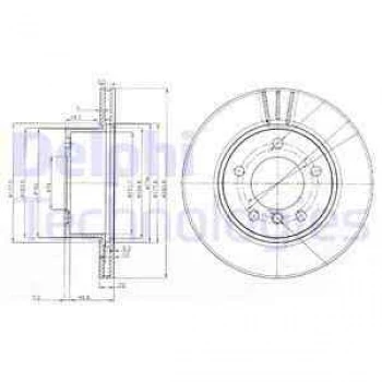 Bmw Fren Diski On Bmw E81 E87 - Delphi Bg3899c