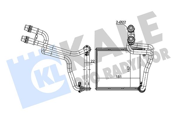 KALORIFER RADYATORU GOLF VI 10>14 JETTA IV 11> - KALE 354910