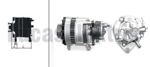 ALTERNATOR A127 12V 55A BMC LEVEND 80 KAMYONET V,P (BILEZIKSIZ) - LUCAS 619 201 61