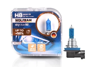 Unıversal Ampul-(x2) 12v H8  35w Sky Blue Beyaz İşik      (pgj19-1) - Wolfram-29218-Sb